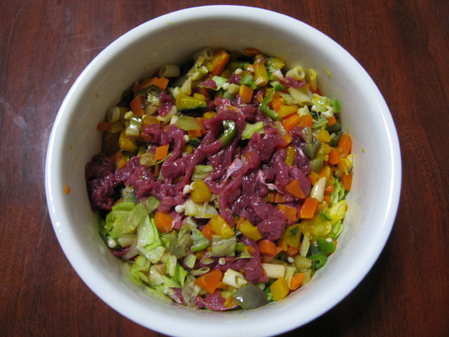 画像1: 2008.8.29 馬肉と夏野菜のマカロニサラダ
